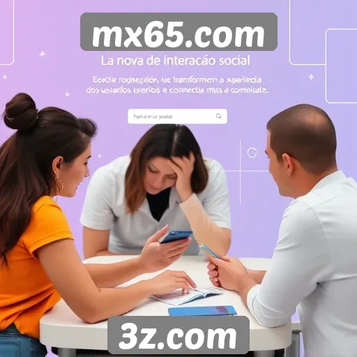 novos recursos de interação social em mx65.com